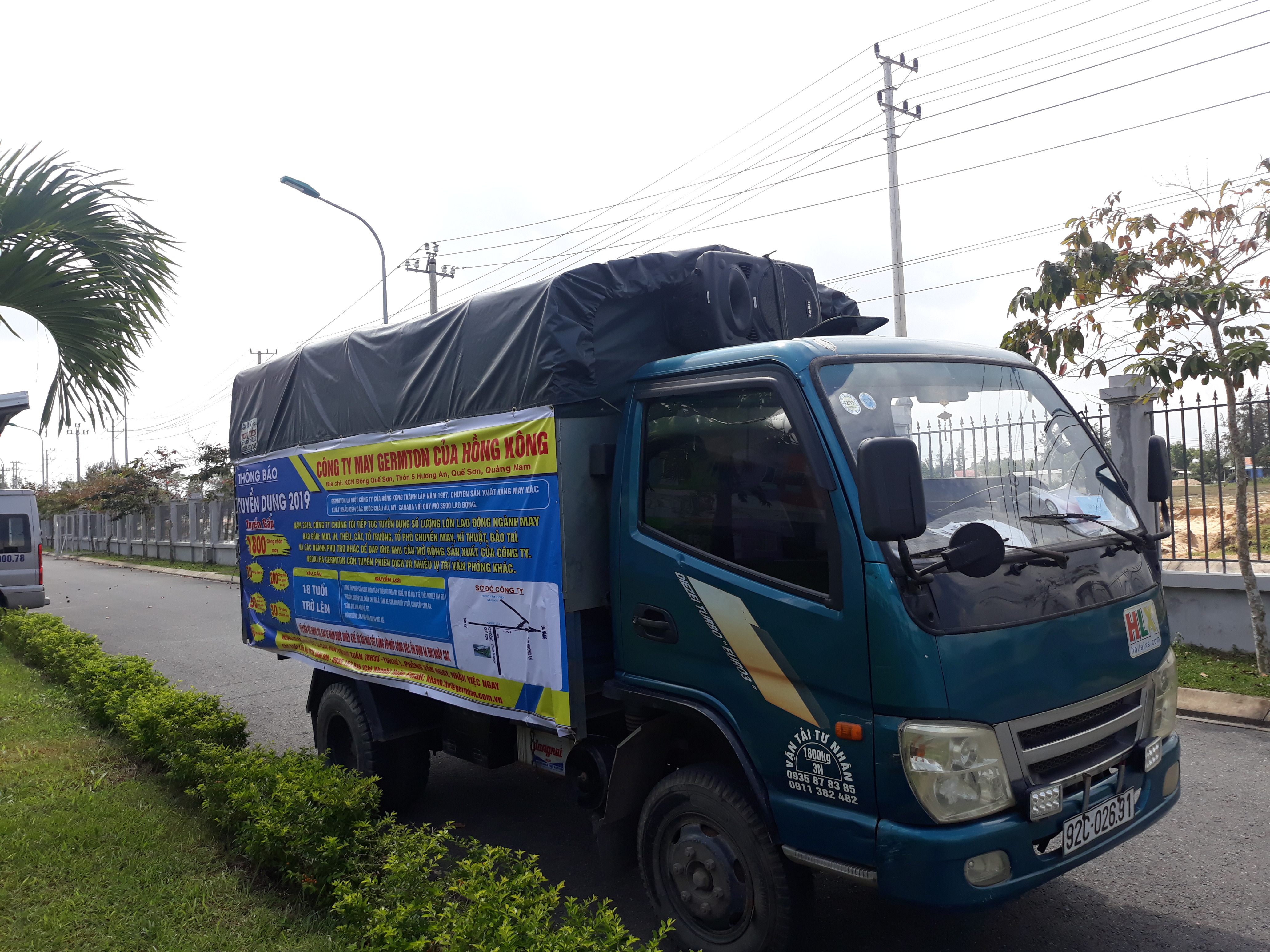 xe chở hàng  quế sơn